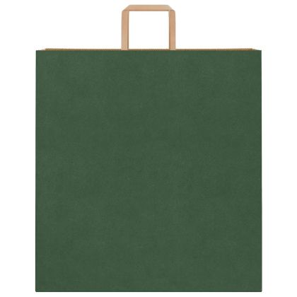 Хартиени торбички 250 бр с дръжки зелени 45x17x48 см