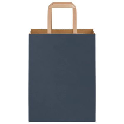 Хартиени торбички 250 бр с дръжки сини 21x11x28 см