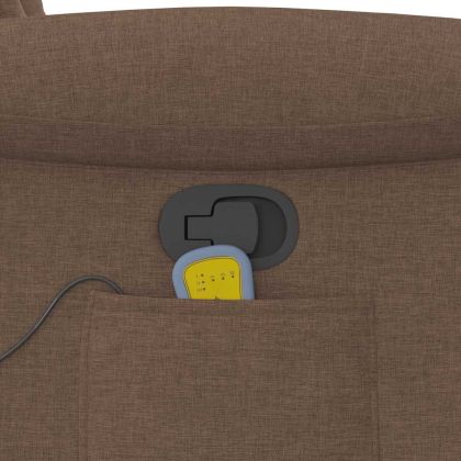 Масажен наклоняем стол, кафяв, текстил