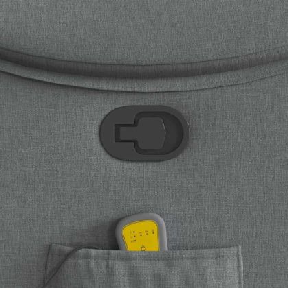 Масажен наклоняем стол, тъмносив, текстил