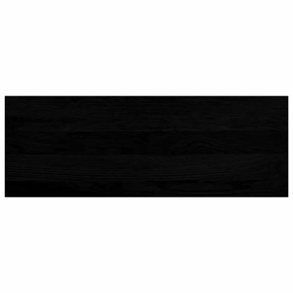 Стълбищни стъпала, 2 бр, тъмнокафяви, 70x25x2 см, дъб масив