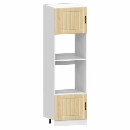 Комплект кухненски шкафове, 7 части, "Lucca", дъб сонома, инженерно дърво