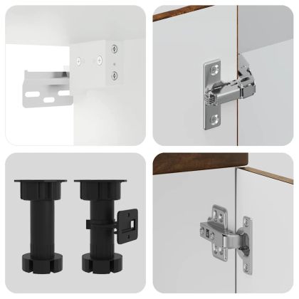 Комплект кухненски шкафове от 4 части Kalmar, инженерно дърво