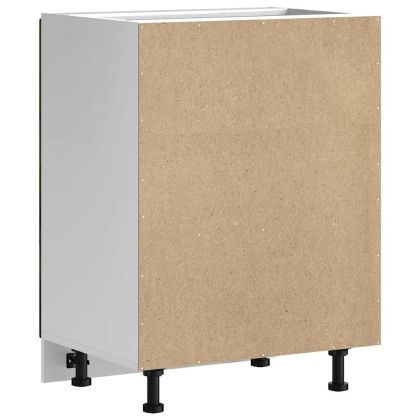 Шкаф за мивка, Kalmar, опушен дъб, 60x46x81,5см инженерно дърво