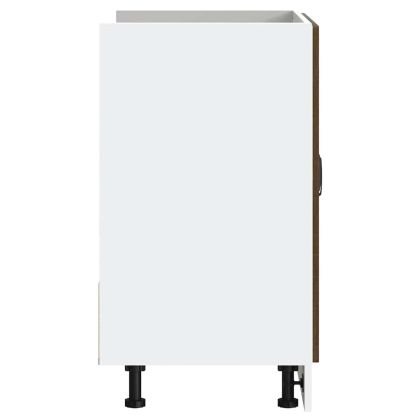 Шкаф за мивка, Kalmar, кафяв дъб, 80x46x81,5см, инженерно дърво