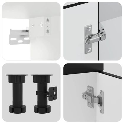 Комплект кухненски шкафове от 14 части Kalmar, инженерно дърво