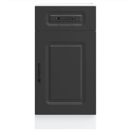 Кухненски шкаф, "Kalmar", черен, инженерно дърво