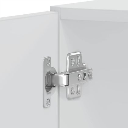 Шкафове за фурна, 2 бр. "Kalmar", гланцово бяло, инженерно дърво