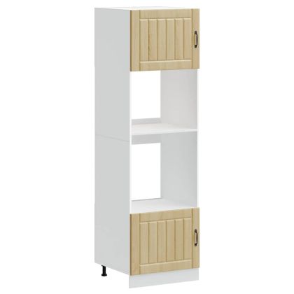 Шкафове за фурна, 2 бр. "Lucca", дъб сонома, инженерно дърво