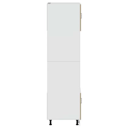 Шкафове за фурна, 2 бр. "Lucca", дъб сонома, инженерно дърво