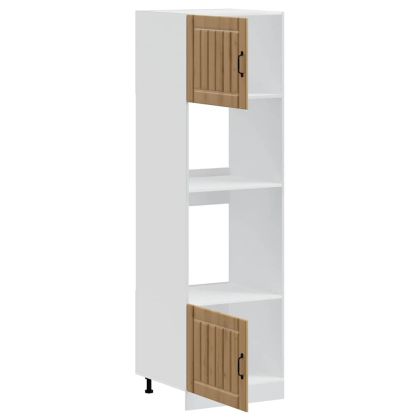 Шкафове за фурна, 2 бр., "Lucca", дъб Artisan, инженерна дървесина