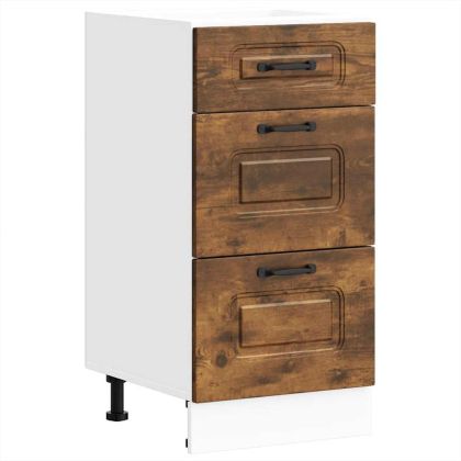 Кухненски шкаф, "Kalmar", опушен дъб, инженерно дърво