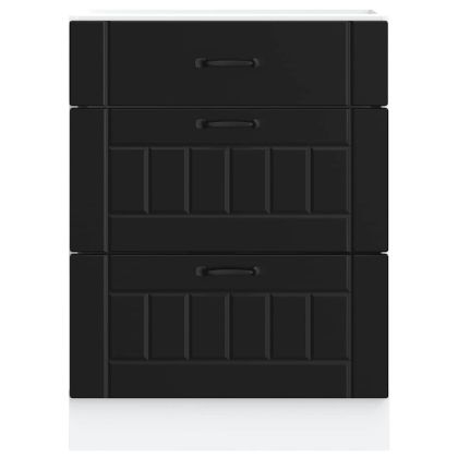 Кухненски шкаф "Lucca" Черен, инженерно дърво