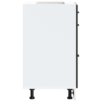 Кухненски шкаф "Lucca" Черен, инженерно дърво