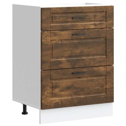 Кухненски шкаф Porto, опушен дъб, инженерно дърво