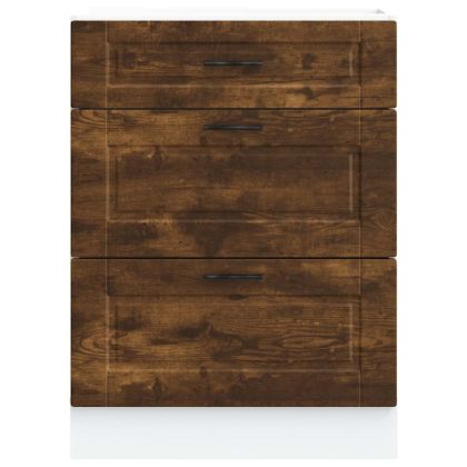 Кухненски шкаф Porto, опушен дъб, инженерно дърво