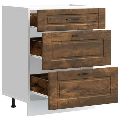 Кухненски шкаф Porto, опушен дъб, инженерно дърво