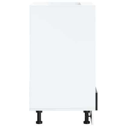 Шкаф за фурна, Kalmar, черен, инженерно дърво