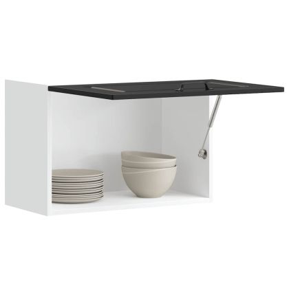 Кухненски стенен шкаф, Kalmar, черен, инженерно дърво