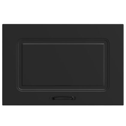 Кухненски стенен шкаф, Kalmar, черен, инженерно дърво