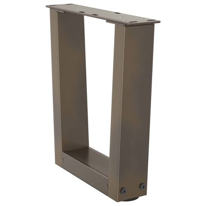 Крака за масичка за кафе, V-образни, 2 бр., естествена стомана, 30 x (30-31,3) см, стомана