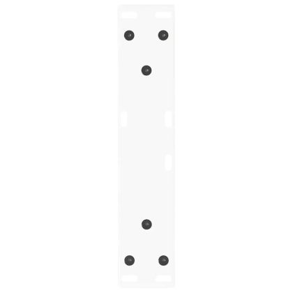 Крака за масичка за кафе, V-образни, 2 бр., бели, 30 x (30-31,3) см, стомана