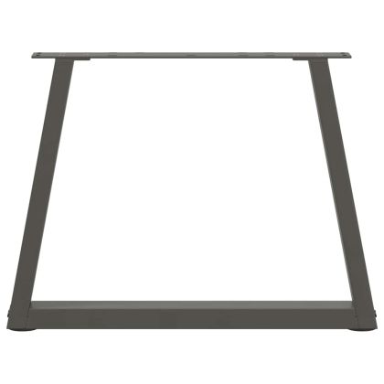 Крака за масичка за кафе, V-образна, 2 бр., антрацит, 70 x (42-43,3) см, стомана