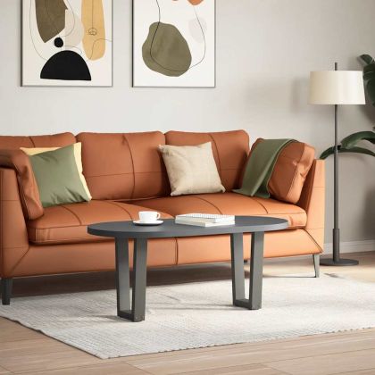 Крака за масичка за кафе, V-образна, 2 бр., антрацит, 28 x (42-43,3) см, стомана