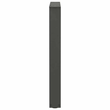 Крака за трапезна маса, V-образни, 3 бр., антрацит, 70x(72-73,3) см, стомана