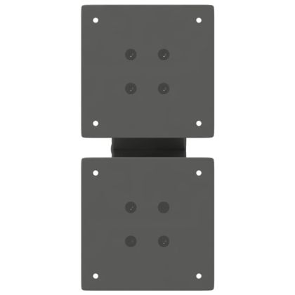 Крака за масичка за кафе, X-образни, 2 бр., антрацит, 30x(30-31) см, стомана