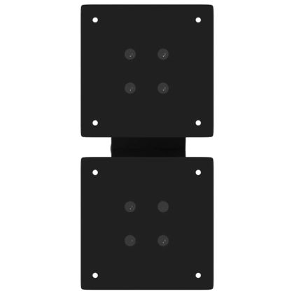 Крака за масичка за кафе, X-образни, 2 бр., черни, 40 x (30-31) см, стомана