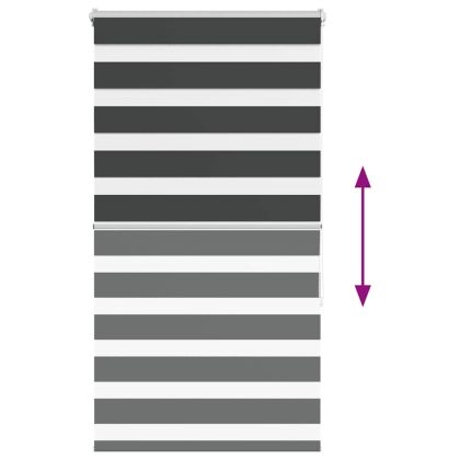 Зеброва щора черна 70x150 см ширина на плата 65,9 cm полиестер