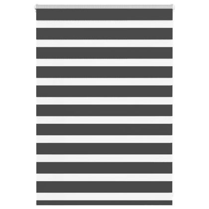 Зеброва щора черна 95x100 см Ширина на плата 90,9 см Полиестер