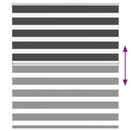 Зеброва щора 130x150 см ширина на плата 125,9 см полиестер