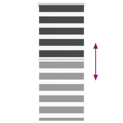 Зеброва щора черна 60x100 см ширина на плата 55,9 cm полиестер