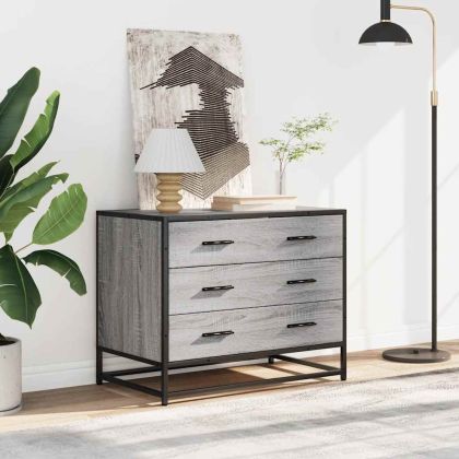 Шкаф с чекмеджета Grey Sonoma 70x41x56 cm Инженерна дървесина