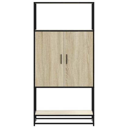 Висока дъска Сонома дъб 68x35x139 cm Обработено дърво и метал