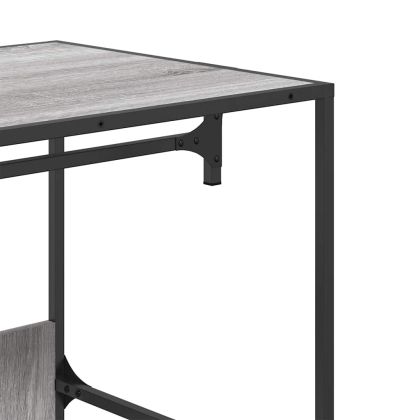 Гардероб, сив сонома, 90x50x180 см, инженерно дърво