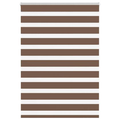 Зеброва щора кафяв 95x150 см Ширина на плата 90,9 см Полиестер