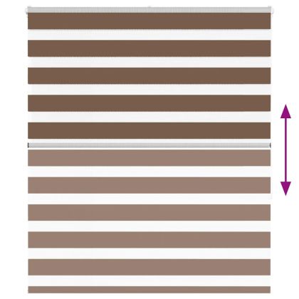Зеброва щора 125x150 см Ширина на плата 120,9 см полиестер