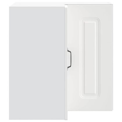 Кухненски стенен ъглов шкаф, Kalmar, бял, инженерно дърво