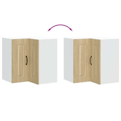 Кухненски стенен ъглов шкаф, Kalmar дъб сонома, инженерно дърво