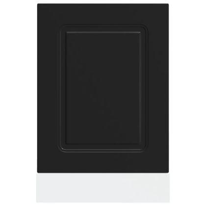 Панел за съдомиялна машина, Kalmar, черен, инженерно дърво