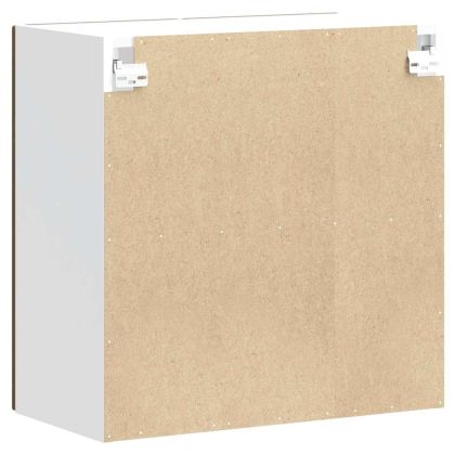 Кухненски стенен шкаф с стъклена врата, Kalmar, инженерно дърво