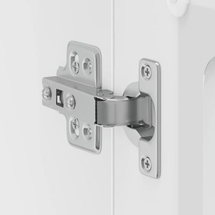 Кухненски стенен шкаф със стъклена врата Lucca бял