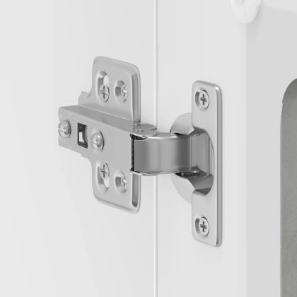 Кухненски стенен шкаф със стъклена врата Lucca бетонно сив