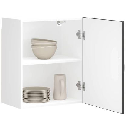 Кухненски стенен шкаф Lucca, черен, инженерно дърво