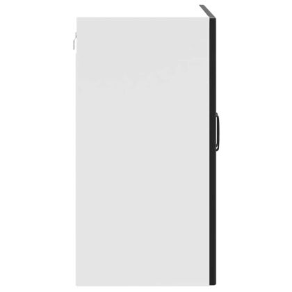 Кухненски стенен шкаф Lucca, черен, инженерно дърво