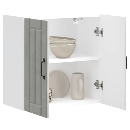 Кухненски стенен шкаф Lucca, бетонно сив, инженерно дърво