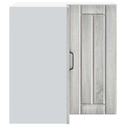 Кухненски стенен ъглов шкаф Lucca, сив сонома, инженерно дърво